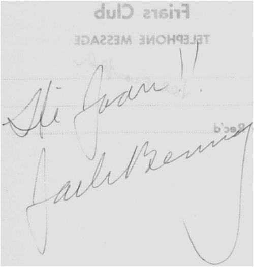 Jack's Autograph